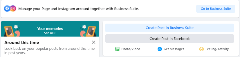 Manage your Page and Instagram account together with Business Suite